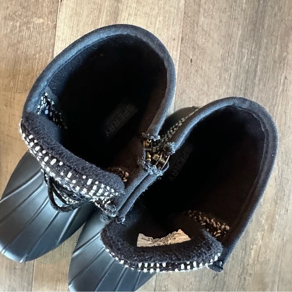 Sperry | Saltwater Duck Boots Tribal Weave Black White - Picture 9 of 10